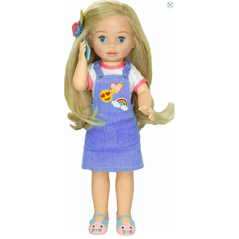 Call Me Chloe Interactive 18" Talking Doll & Phone 30+ Phrases New Kids Toy 3+40