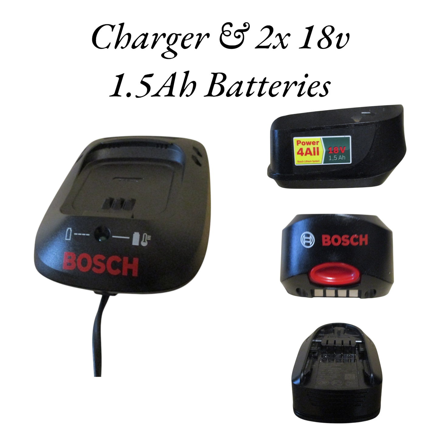 Bosch PSR 18 LI2 Driver / Drill - Cordless - 4 All Charger (18v - 1.5Ah)