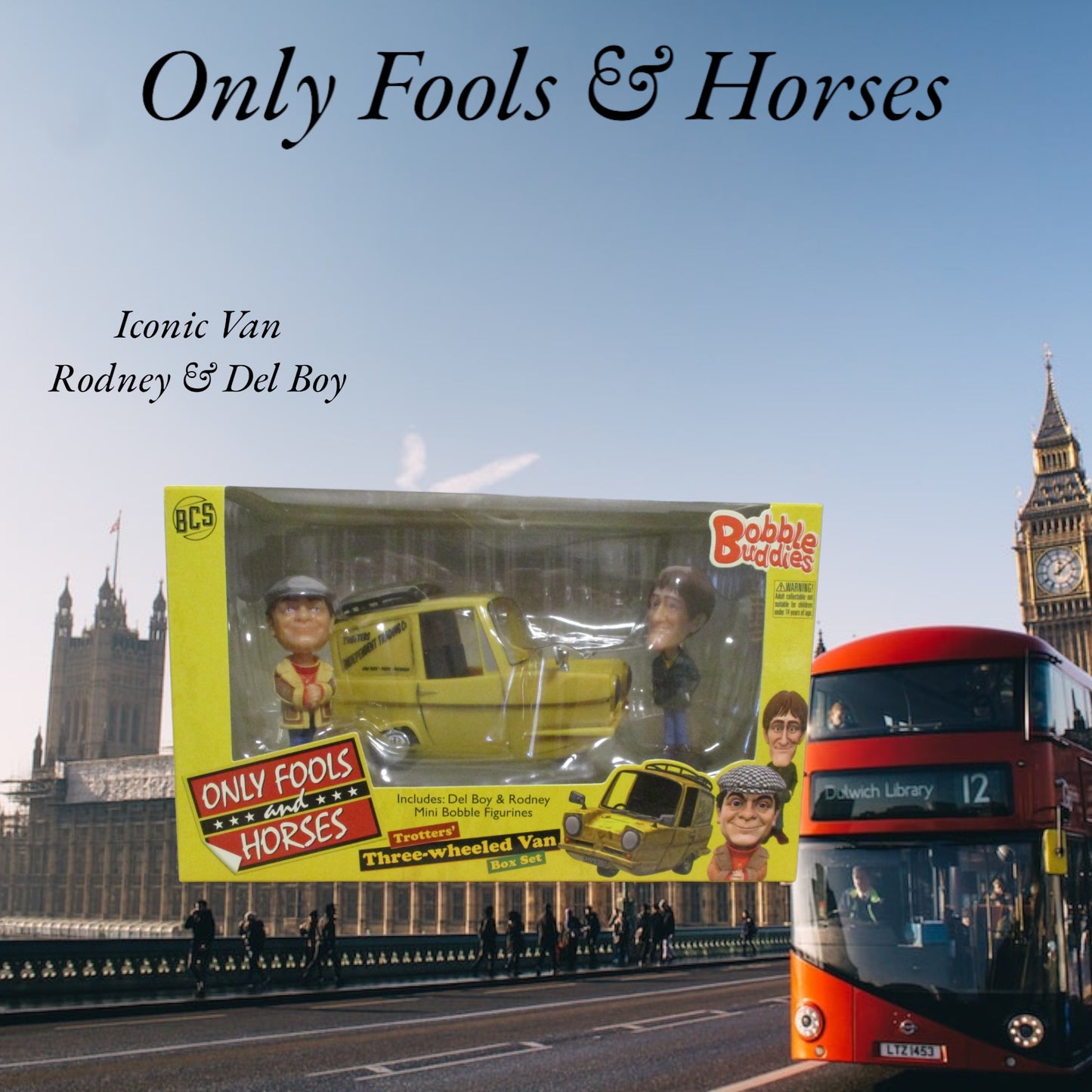 Only Fools and Horses Bobble Buddies Box Set with Regal Van