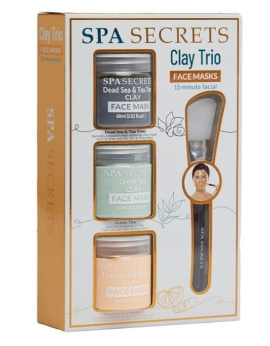 Spa Secrets: Clay Trio Face Mask Set