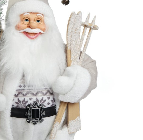 XL Santa Decoration Soft Plush Standing Figure- Xmas Statue 90cm