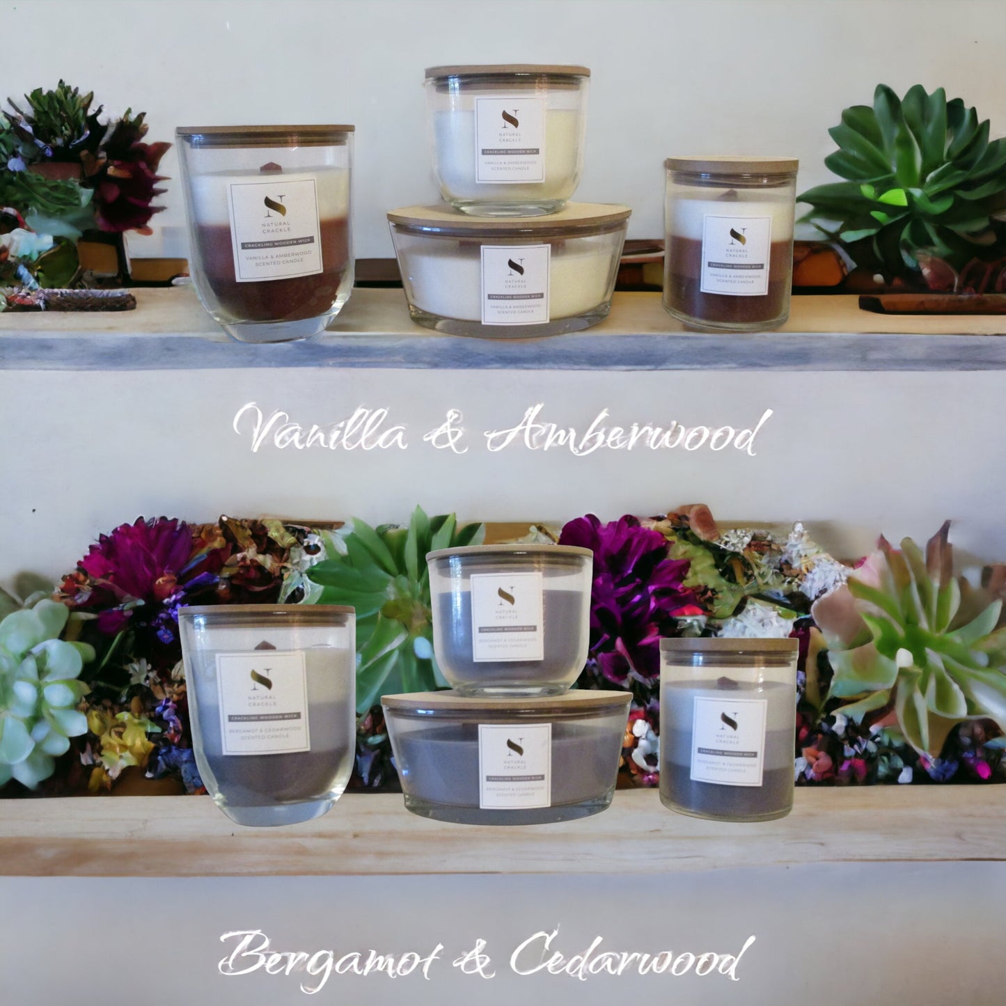 Natural Crackle - Wood Crackling Wick Candles