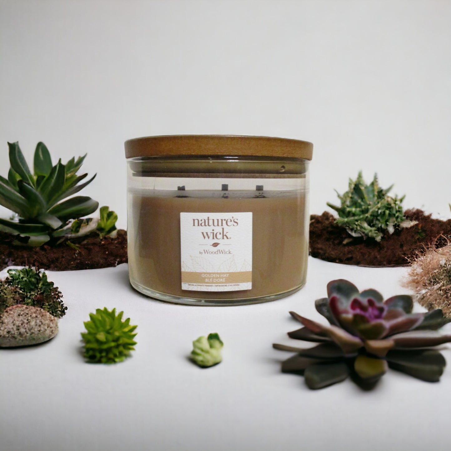 Natures Wick By WoodWick 284g & 433g Candles (Clean Burn)