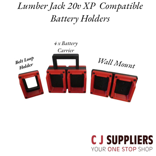 Lumber Jack 20v XP  "Compatible” Battery - Wall Mount - Belt Loop & Carrying Case