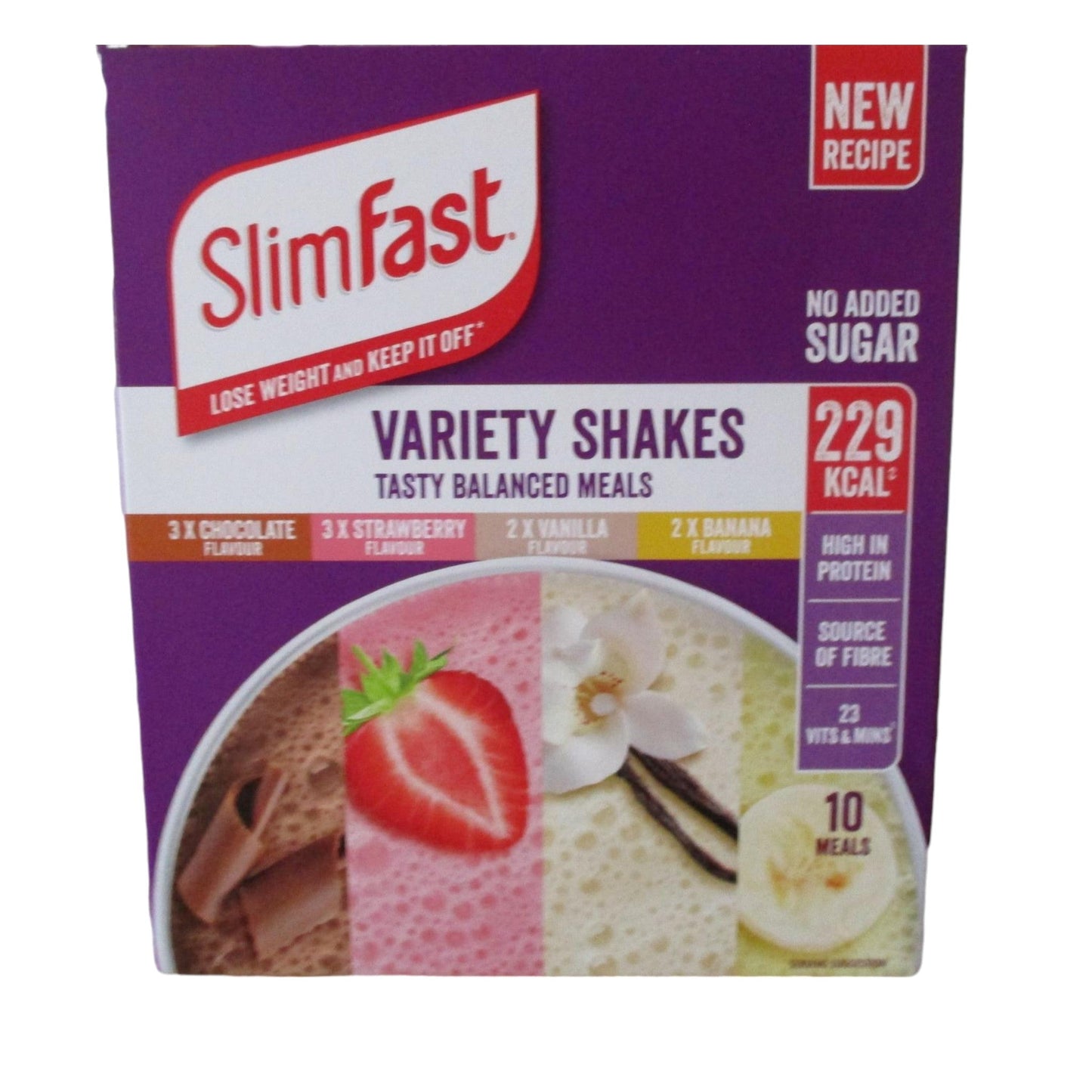 SLIM FAST Verity Packs 2x 10 MEALS/SACHETS 368G (Free Shaker)