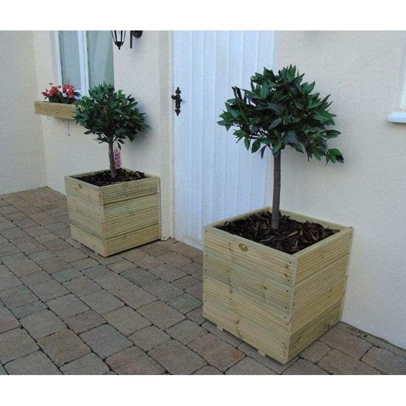 Square Wooden Planters - Decking  / Smooth or Country Style