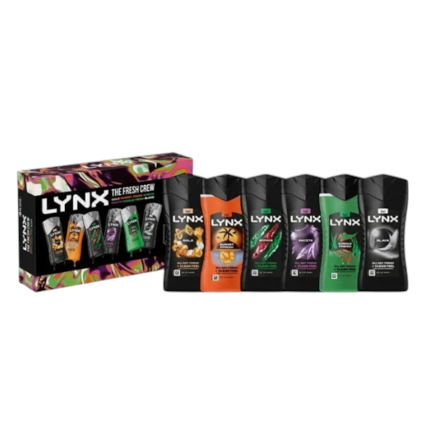 LYNX 5 Body Wash THE FRESH CREW Collection Gift Set