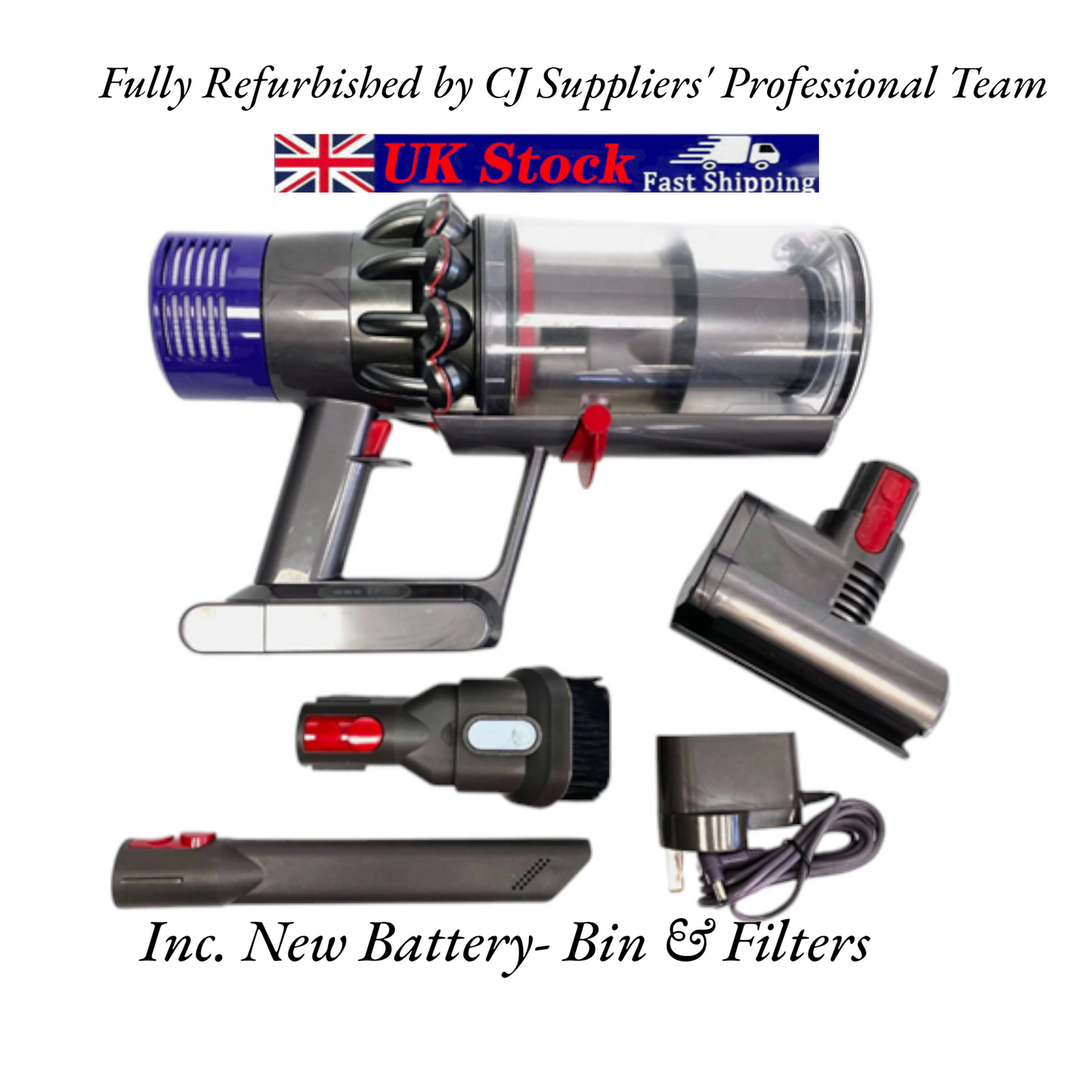 Dyson V10 Cordless Vacuum Cleaner – Refurbished with 12-Month Warranty