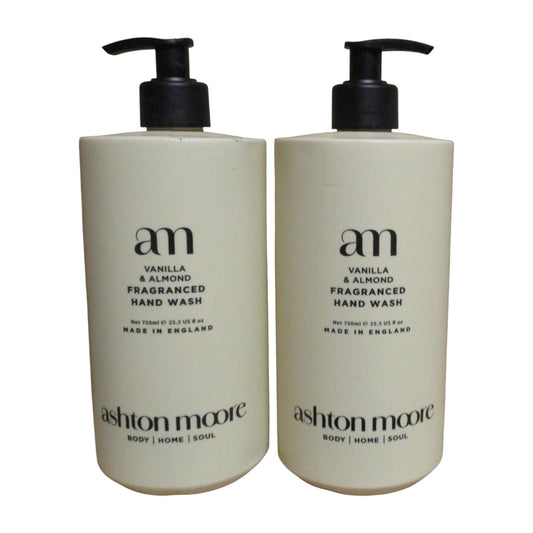 Ashton & Moore London Design - Vanilla & Almond  - Luxury Hand Wash 2 x 750ml Hand Wash