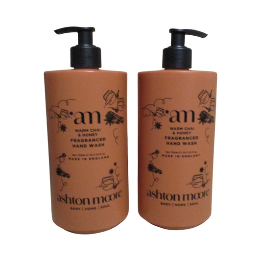 Ashton & Moore London Design - Warm Chai & Honey  - Luxury Hand Wash 2 x 750ml Hand Wash