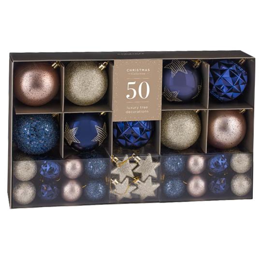 Christmas Tree Decoration Set Of 50 Gorgeous Baubles