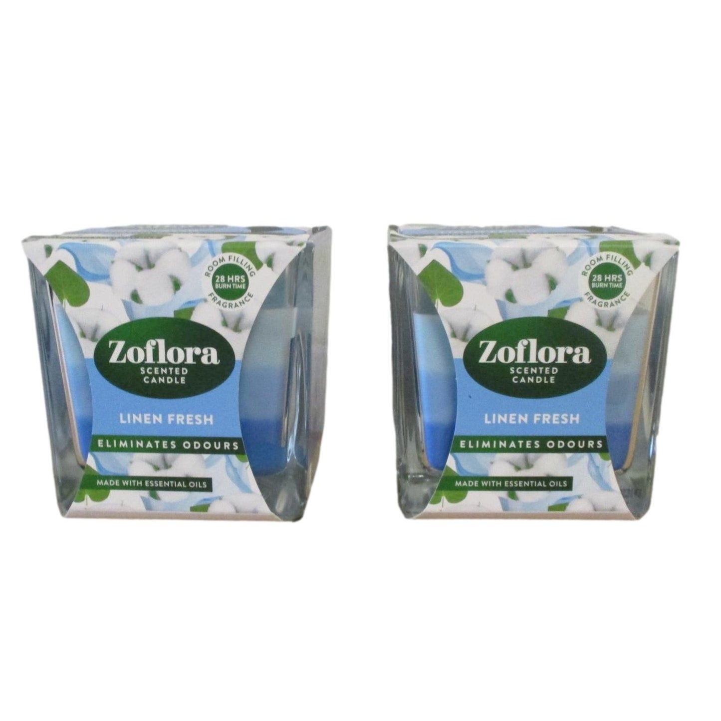 Zoflora Scented Candles - Choice: Midnight Blooms, Rhubarb & Cassis, Linen Fresh
