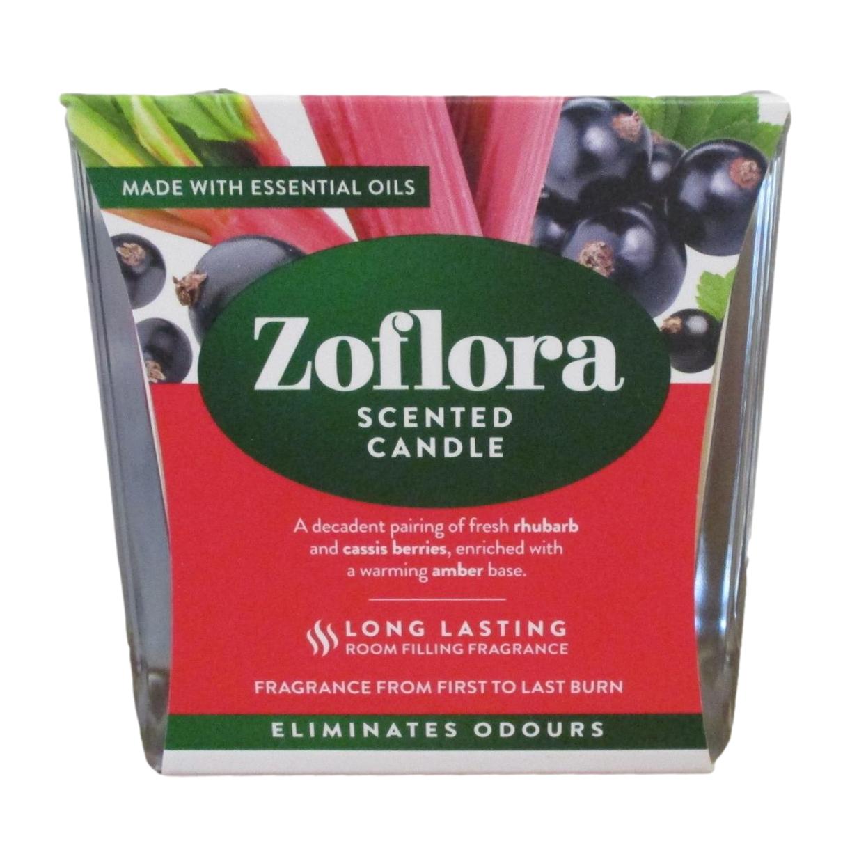 Zoflora Scented Candles - Choice: Midnight Blooms, Rhubarb & Cassis, Linen Fresh